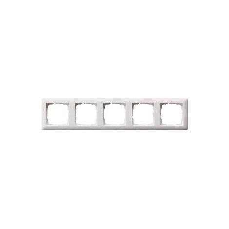 Plaque de finition Gira standard 55 résistante sans vis blanche