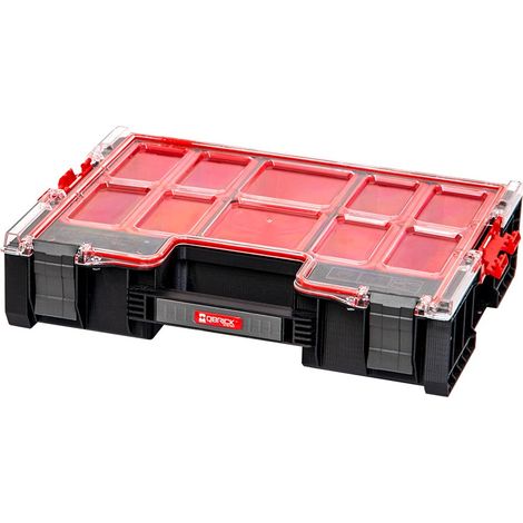 QBRICK Caja organizadora de artículos pequeños, 450 x 360 x 110 mm, caja organizadora premium con cubos extensibles