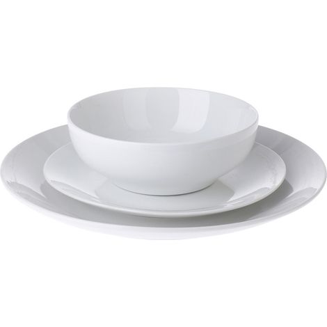 NO DISPONIBLE Servicio DE Mesa DE 12 Piezas Platos + Cuencos, Multicolor, Unica (1/2)