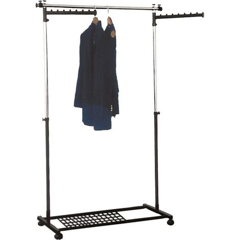Luxus Garderobenständer Kleiderstange Kleiderwagen ausziehbar Garderobe Metall