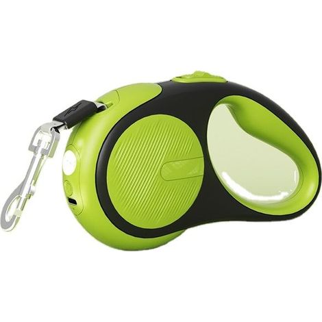 Laisse extensible pour petits chiens, 3 mètres, anti-nœuds, avec sac à déjections, jusqu'à 15 kg
