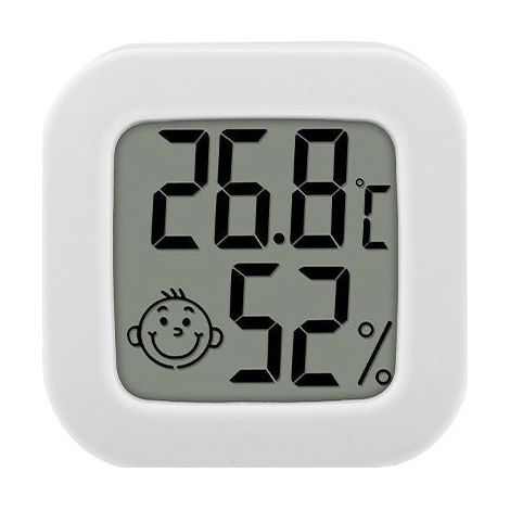 Mini-Digital-Thermometer mit hoher Präzision und Hygrometer für den Innenbereich, Temperatur- und Feuchtigkeitsmesser, Thermo-Hygrometer mit Komfortanzeige (1/5)
