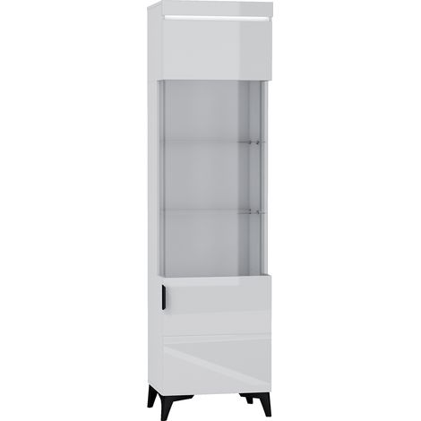Vetrina 1 anta Ruben bianco 195cm