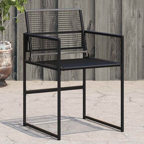 Teenpull – Gartenstühle 4 Stk. Schwarz Poly Rattan (1/5)