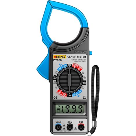 Clamp meter, LCD 1999 Digital Counting True RMS Professional AC/DC Clamp Current Voltage Tester Multimeter Clamp Ammeter (1/5)