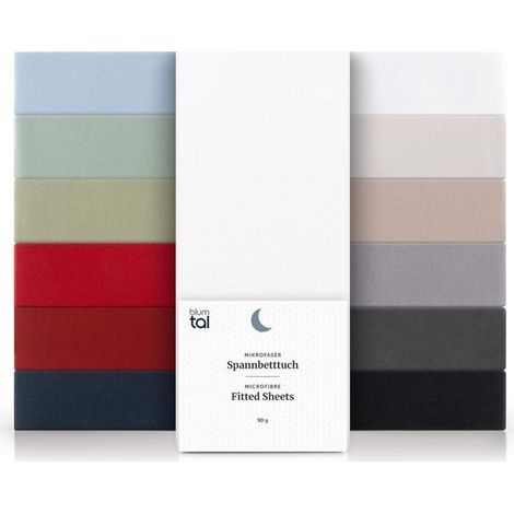 Lot de 1 Drap Housse 120x200 Bonnet 30 cm - Drap Housse 120 x 200 Microfibre De Haute - Doux, Résistant, Anti Plis - Certifié Oeko-Tex – Blanc (1/4)