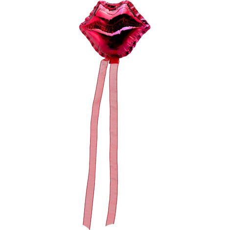 Palloncino Bacio per albero di natale in vetro color Bordeaux appendibile da 13 cm