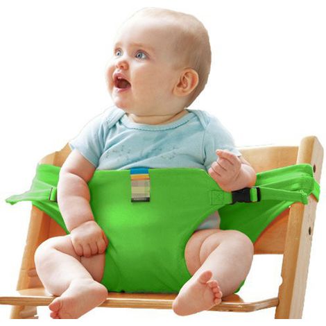 1 chaise haute pliante, pour bébé dès 3 mois, portable avec ceinture de sécurité, adaptée aux restaurants et barbecues (1/5)