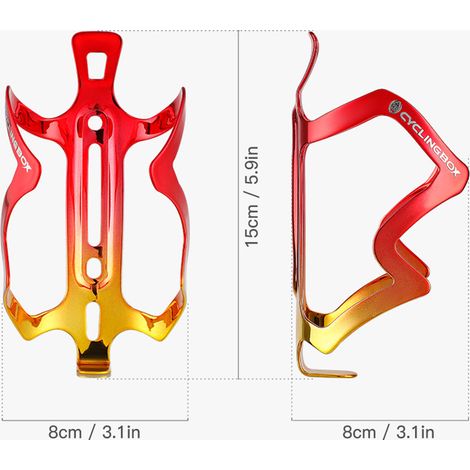 Porte-bouteille d'eau de vélo, support de vélo léger en aluminium avec boulons et clé (1/5)