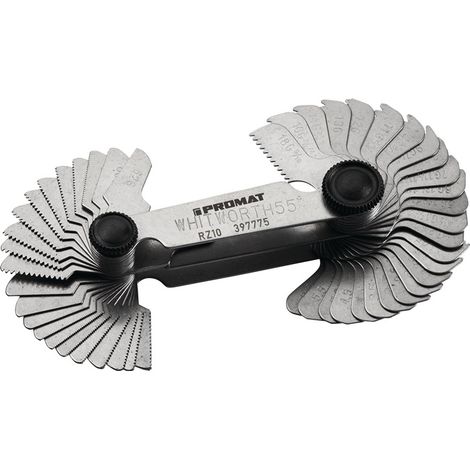 Gewindeschablone M/G 60Grad/BSW 55Grad 52Blatt (1/2)