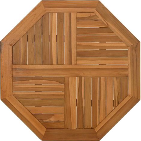 Table Top 60x60x2.5 cm Octagonal Solid Wood Teak vidaXL