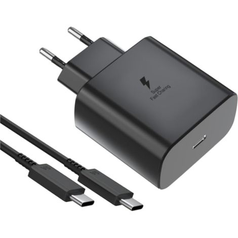 Chargeur USB C 45W Chargeur pour Samsung Charge Rapide et 1.5M Câble pour Samsung Galaxy S26 S25 Ultra S24 S23 S22 S21 FE A57 A56 A55 A54 A37 A36 A35 A25 A26 A17, Prise USB C Secteur Type C Adaptateur (1/5)