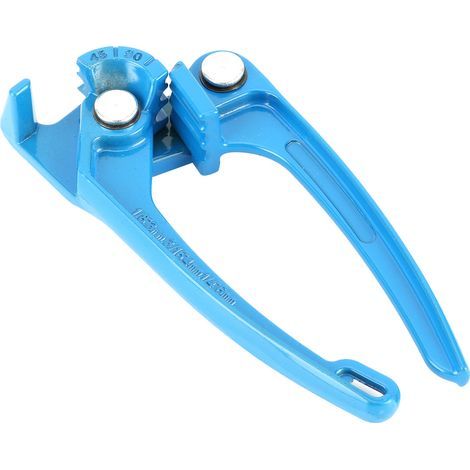 1/8", 3/16", 1/4" Tube Bender - Bending Tool for Fuel, Brake, and Air Conditioning Refrigerant Lines (Blue) (1/5)