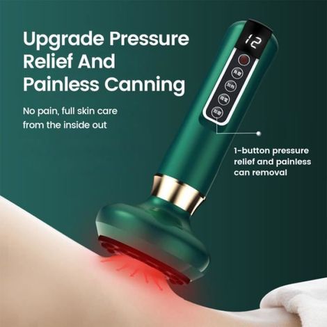 Ventouse Électrique - Rechargeable - 12 Vitesses - Massage Anti-Cellulite Infrarouge - Pour Adulte - 1 Pièce (1/4)
