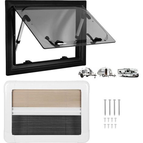 Fenêtre De Camping-Car, Fenêtre Latérale, Fenêtre Extérieure à Pousser pour Camping-Car, pour Remorque De Camping-Car Et Caravane,300 450mm