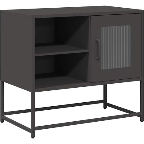 Maison Exclusive - TV-Schrank Schwarz 68x39x60,5 cm Stahl (1/5)