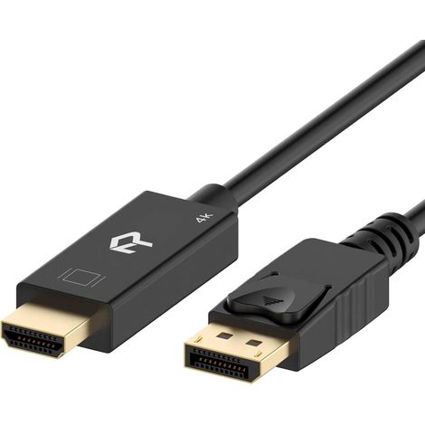 Cable Conversion Displayport Vers Hdmi - 4K - 1 8 M - Pour Ordinateur Vers Tv Moniteur Projecteur - 1 Piece (1/5)