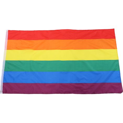 Drapeau arc-en-ciel, excellent matériau stable, neuf pour la maison (1/5)