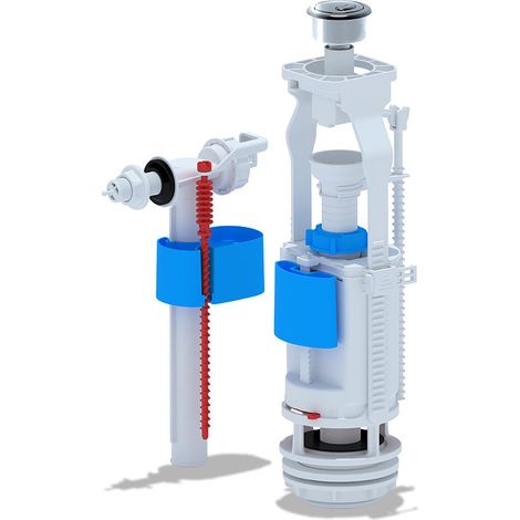 Belvit WC Spülventil 3/8" Anschluss seitlich Verchromt Eco- Spültaste höhenverstellbar 290-410 mm Belvit WC Spülventil 3/8" Anschluss seitlich Verchromt Eco- Spültaste höhenverstellbar 290-410 mm (1/2)