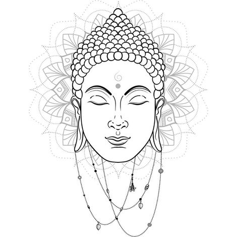 Sticker Mural décoratif Bouddha (1/2)