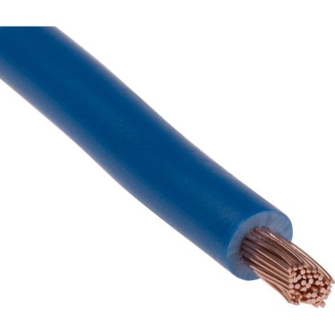 RS PRO Fil de câblage, section 4 mm², 1000 V Bleu Cuivre, Maximum +70 °C, 25m ( Prix pour Bobine de 25 Mètres )