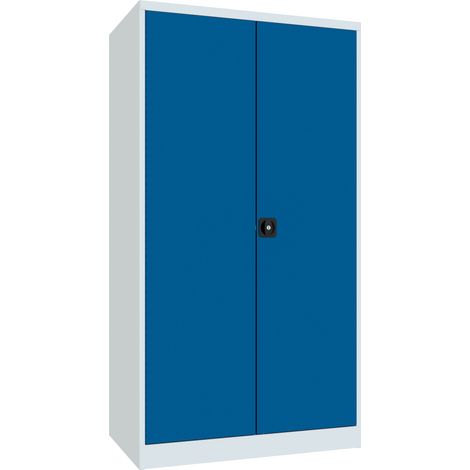 Pavoy Schwerlastschrank, Trennwand, 8 Fachböden a 200 kg Traglast, RAL 7035/5010 (1/4)