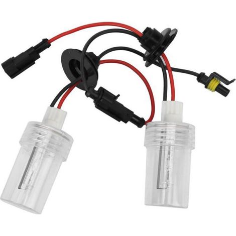 Ampoules de Phares Xénon 8000K, 2 Pièces Ampoules de Phares au Xénon HID Remplacement de Lampe 100W 8000K H1 Prise pour 12V Auto (1/4)