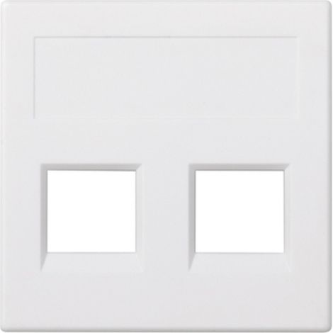 Placa voz y datos plana sg 3m 2 módulo blanco SIMON 50011189-030