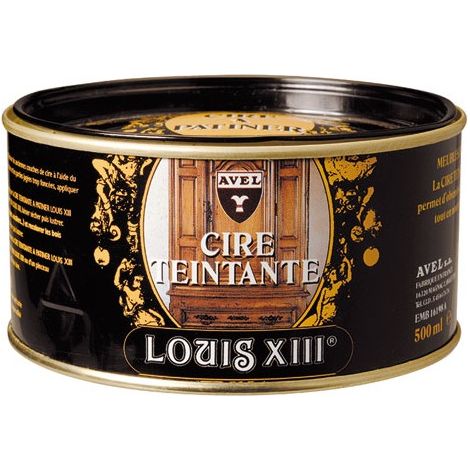Cire pâte teintante acajou 500mL – Pour bois dur – Finition satinée – Haute protection et pouvoir recolorant – Avel (1/2)