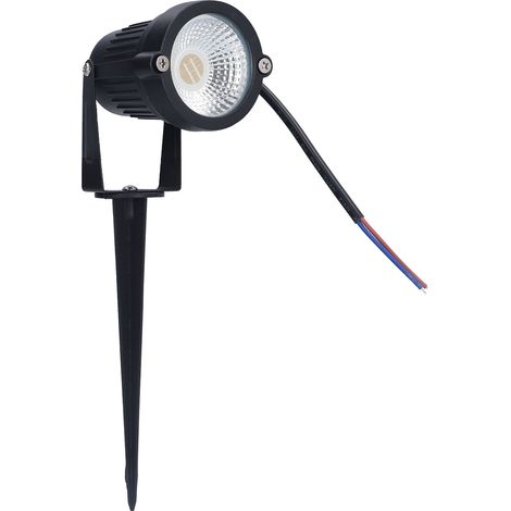 Spot LED 6W RGB Étanche Projecteur Jardin Rond Lumière Enterrée Piquet Sol 110V (1/5)