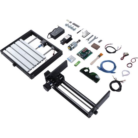 CNC-Lasergravierer 2,5 W, Leuchtleistung, Kurzschlussschutz, CNC-Gravier- und Schneidemaschine, AC 100–240 V, EU-Stecker (1/5)