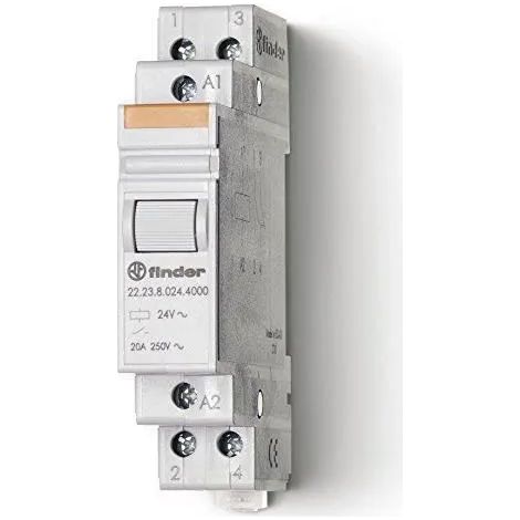 Relé finder 222390124000 20A 12V DC modular