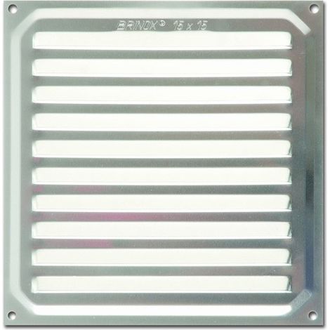 GRILLE EN ALUMINIUM BLISTER - 15X15 CM