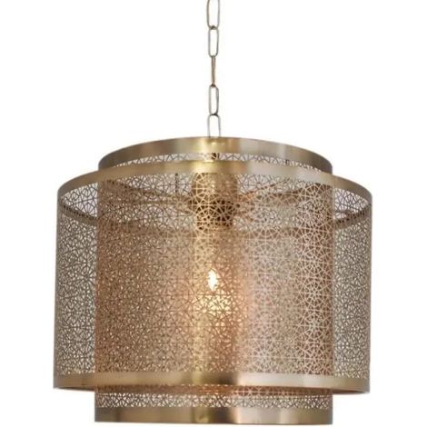 Lámpara colgante by-rydens hermine regulable metal 60W