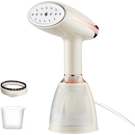 Handdampfglätter – Textildampfglätter – Faltenentferner – Schnelles Aufheizen – 280 ml Wassertank – Weiß (1/5)