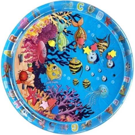 Wasserspielmatte – Robustes PVC – Fischmuster – Interaktiv für Katzen (1/4)