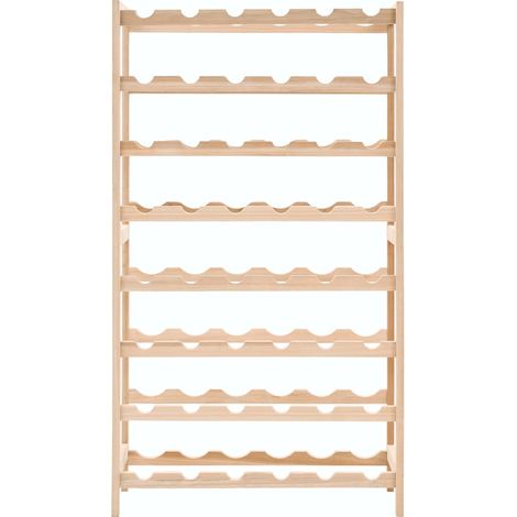 Maison Exclusive - Casier à bouteilles Bois de cèdre 57,5 x 28 x 102 cm (1/5)