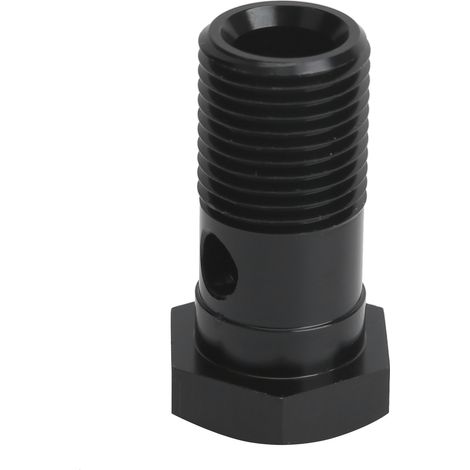 Vis banjo simple en aluminium, filetage M16 x 1,5 mm, longueur 3,3 cm (1,3 po), noire, accessoire automobile (1/5)