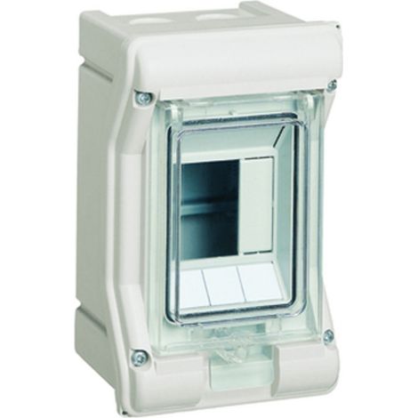 HAGER VE103D VE103D PETIT DISTRIBUTEUR EN SAILLIE NOMBRE DE RANGÉES = 1 CONTENU 1 PIÈCE