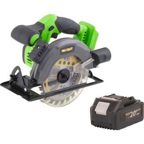 Scie circulaire sans fil Procraft PCA28bb 20 V 165 mm sans balais + 1 batterie 4,0 Ah - sans chargeur (1/5)