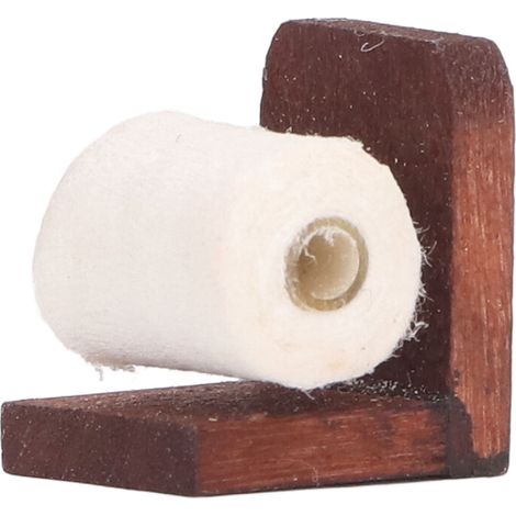 Distributeur de papier essuie-tout miniature pour maison de poupée (échelle 1:12), porte-papier à rouler (1/5)