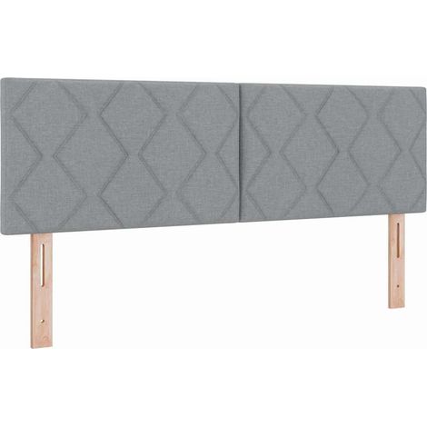 Maison Exclusive - Tête de lit Gris clair 160 cm tissu (1/5)