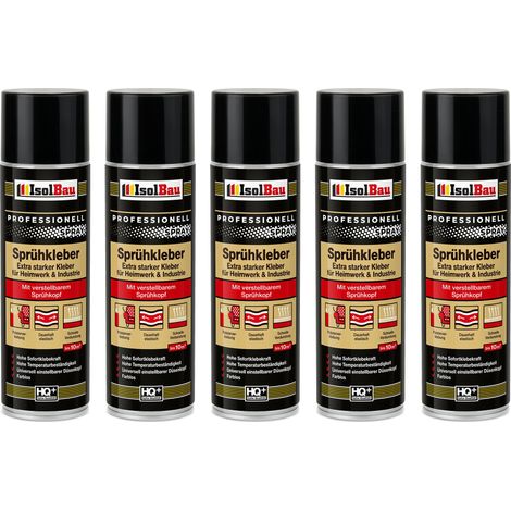 Adesivo spray per tappezzeria IsolBau 5 x 500 ml (1/5)