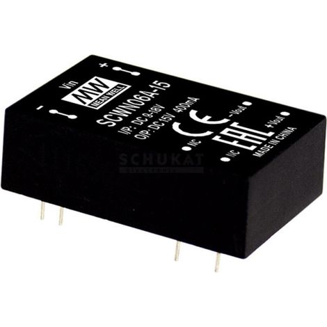 MEAN WELL SCWN06A-05 DC/DC-Wandlermodul 1 A 6 W Anzahl Ausgänge: 1 x Inhalt 1 St.
