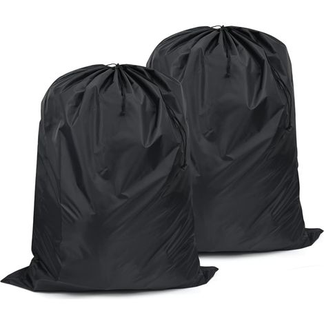 2er-Pack extra große Aufbewahrungstasche mit Kordelzug, 110 x 140 cm, faltbarer Oxford-Stoff, großes Fassungsvermögen, Unterbett-Organizer für Bettdecken, Kissen, Kleidung, Schuhe