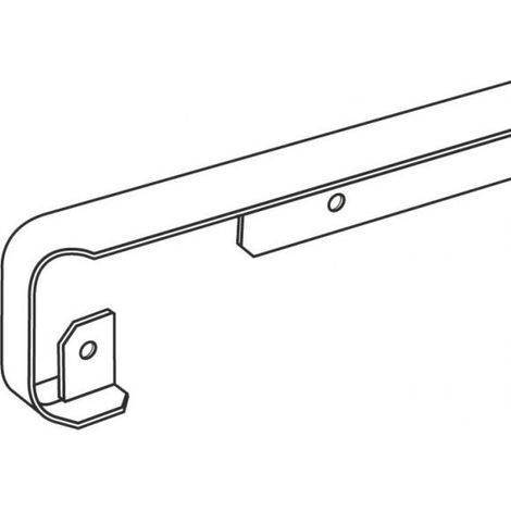 Profil jonction angle plan de travail aluminium 28 mm x 670 mm rayon 911 mm finition soignee (1/2)