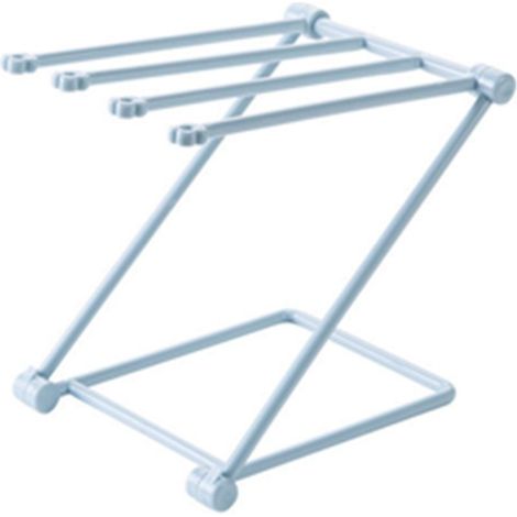 Porte-gant de toilette pliable, essuie-mains, support de rangement Vertical pour torchon de cuisine, bleu. (1/5)
