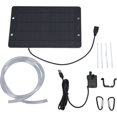 6V 10W USB Solar Water Pump – Flow Rate 240 L/h – Max Lifting Height 3m – Monocrystalline Silicon Solar Panel (1/5)