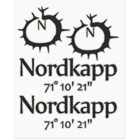 Adesivi Adventure Stickers per Bauletti Moto Nordkapp