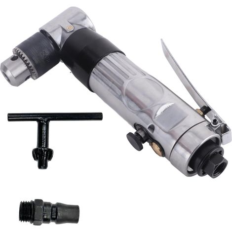 Outil électrique, Outils électriques Perceuse-visseuse Forage Pneumatique de Perceuse Réversible à Angle D'air à 90 Degrés avec Clé Mandrin de 3/8 Pouces (1/5)